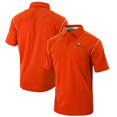 Men's Columbia Orange Virginia Cavaliers Omni-Wick Shotgun Polo