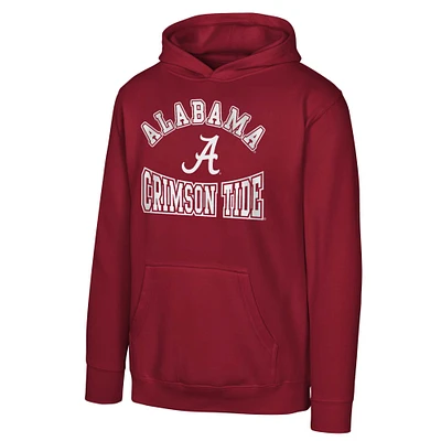Youth Crimson Alabama Tide Hometown Classic Fleece Pullover Hoodie