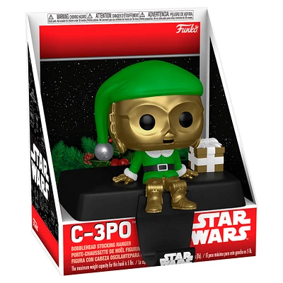 C-3PO in Elf Outfit Stocking Hanger Funko Pop! Vinyl Figure