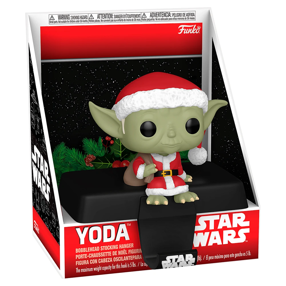 Yoda in Santa Outfit Stocking Hanger Funko Pop! Vinyl Figure