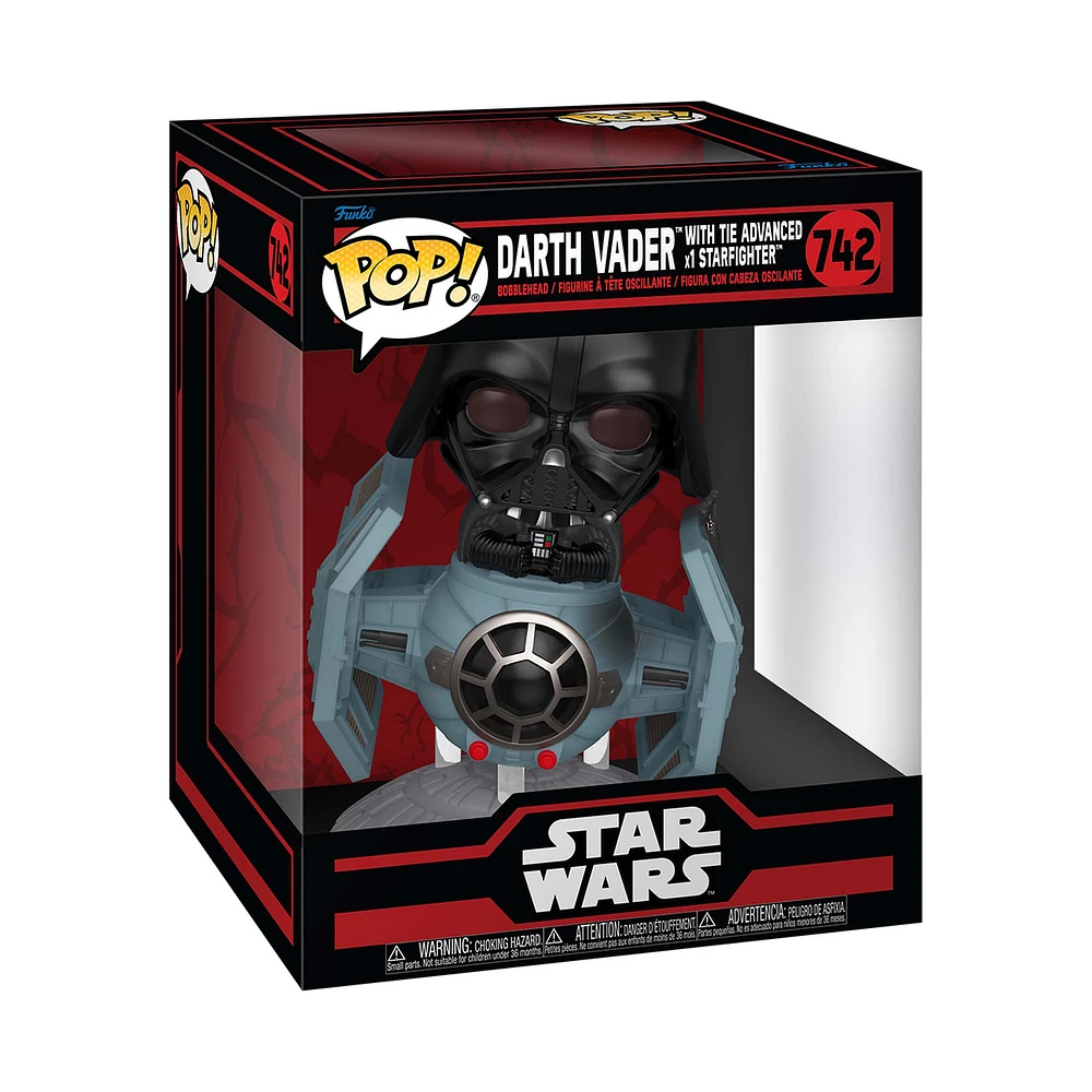 Funko Pop! Star Wars #742 Darth Vader with TIE Advanced x1 Starfighter Deluxe Rides Vinyl Figure