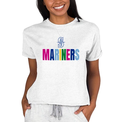 Women's Concepts Sport Oatmeal Seattle Mariners Mainstream Terry Sweatshirt