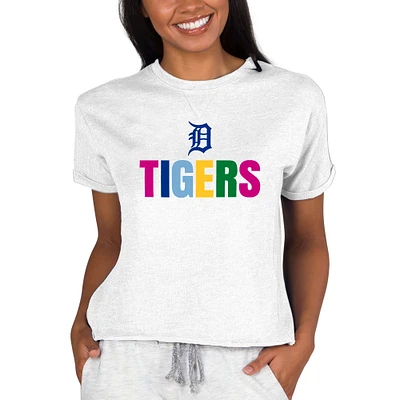 Women's Concepts Sport Oatmeal Detroit Tigers Mainstream Terry Sweatshirt