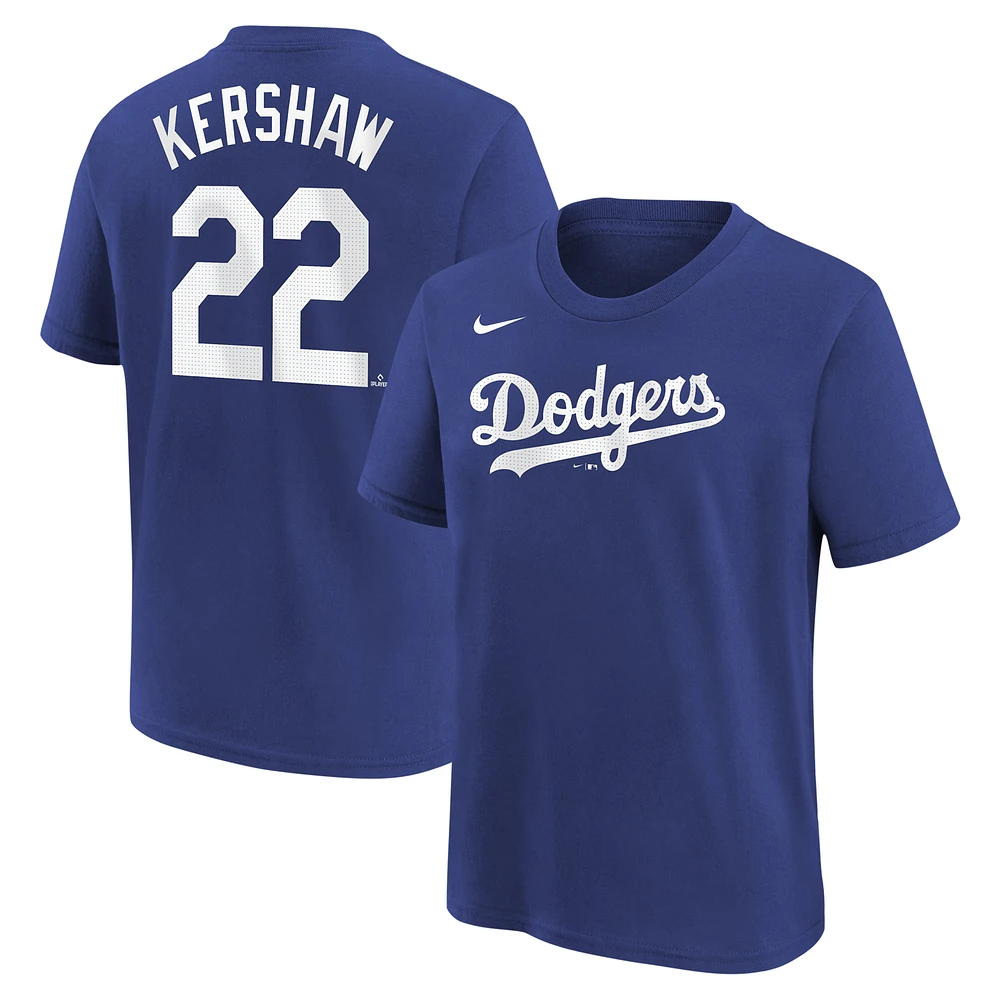 Youth Nike Royal Los Angeles Dodgers Fuse Name & Number T-Shirt
