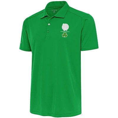 Men's Antigua  Kelly Green Boston Celtics Shamrock Tribute Polo