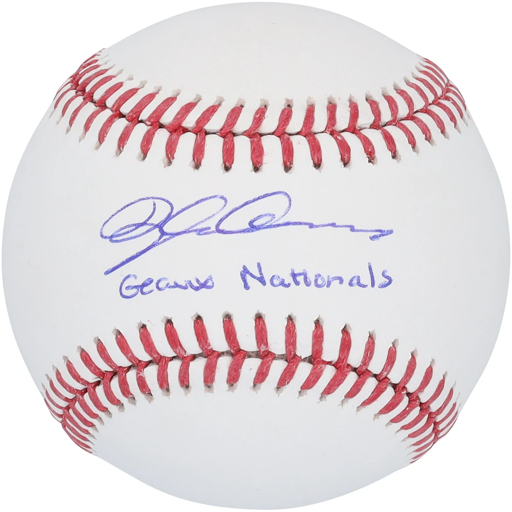 Dylan Crews Washington Nationals Autographed Baseball with "Geaux Nationals" Inscription