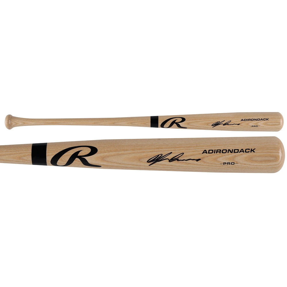 Dylan Crews Washington Nationals Autographed Blonde Rawlings Pro Model Bat