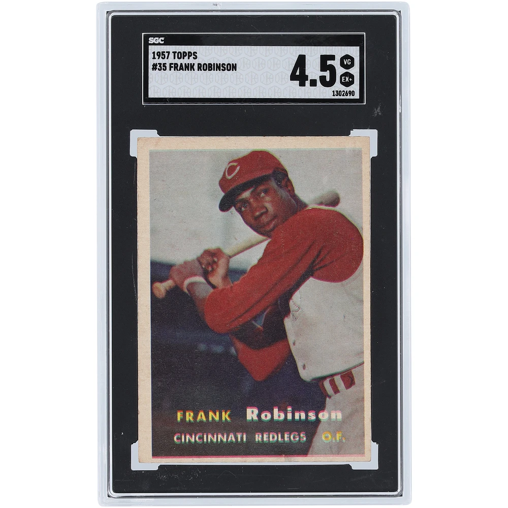 Frank Robinson Cincinnati Reds 1957 Topps #35 SGC Authenticated 4.5 Rookie Card