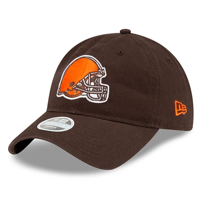Women's New Era Brown Cleveland Browns Core Classic 9TWENTY Adjustable Hat