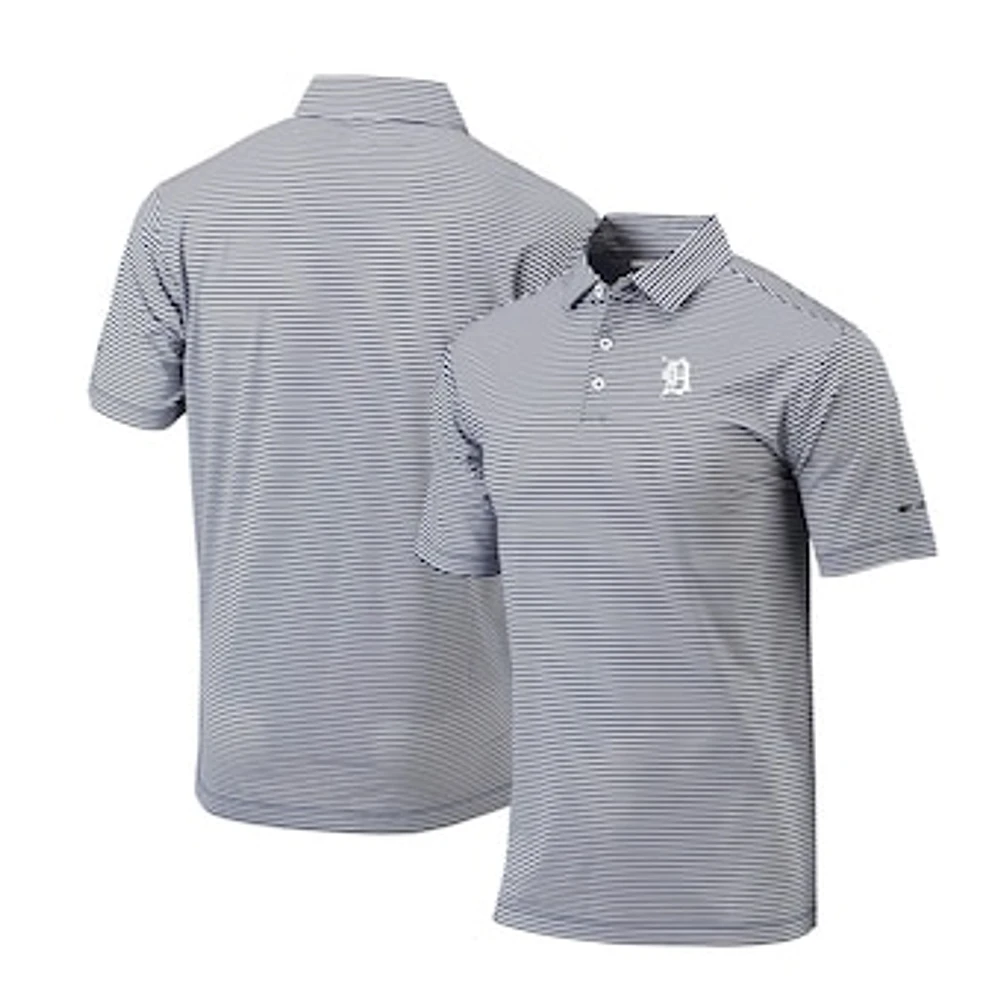 Men's Columbia Navy Detroit Tigers Omni-Wick Club Invite Polo