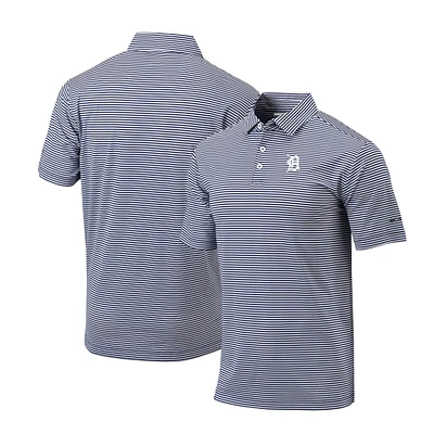 Men's Columbia Navy Detroit Tigers Omni-Wick Club Invite Polo