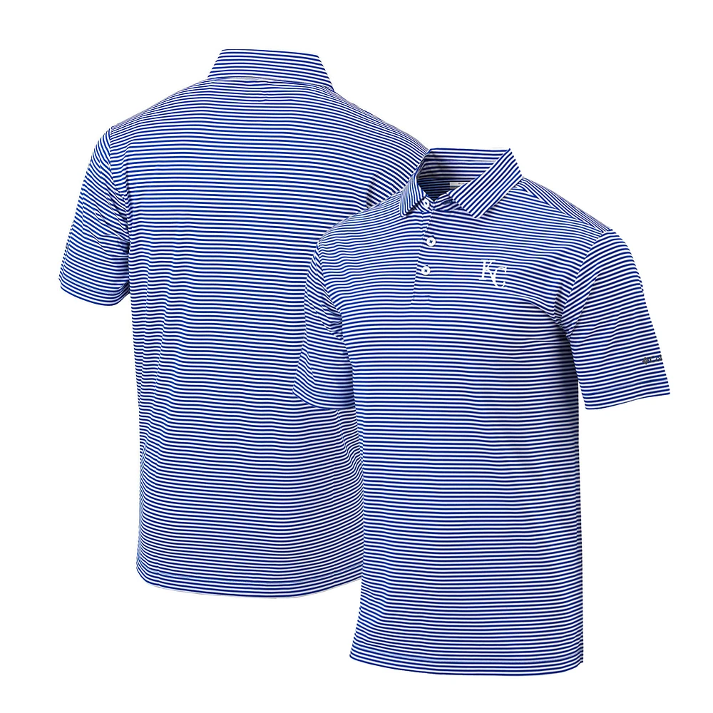 Men's Columbia Royal Kansas City Royals Omni-Wick Club Invite Polo