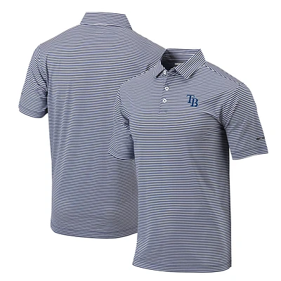 Men's Columbia Navy Tampa Bay Rays Omni-Wick Club Invite Polo