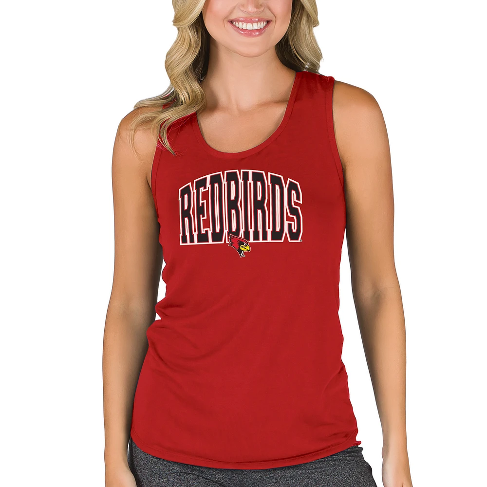 Women's College Concepts Red Illinois State Redbirds Marathon Racerback Tank Top