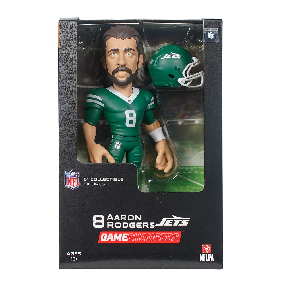 Aaron Rodgers New York Jets Series 5 GameChanger 6" Vinyl Figurine - Look for Rare Solid Color Variants