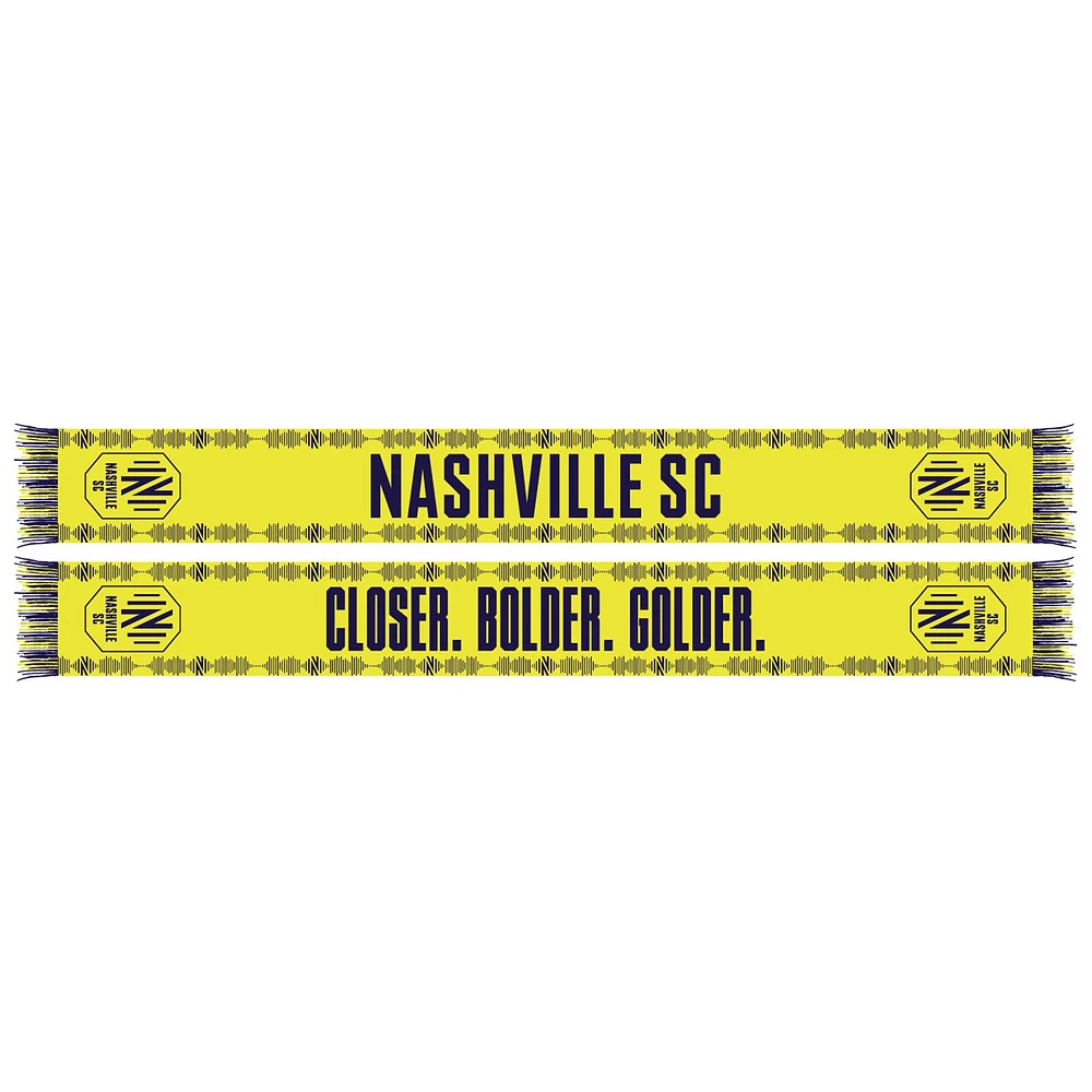 Nashville SC Closer, Bolder, Golder Scarf