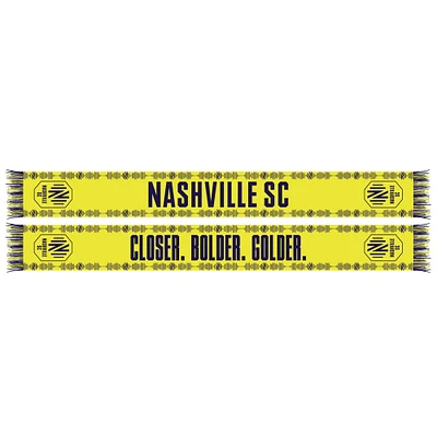 Nashville SC Closer, Bolder, Golder Scarf
