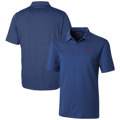 Men's Cutter & Buck SMU Mustangs Vault Forge Pencil Stripe Stretch Polo