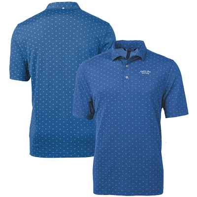Men's Cutter & Buck Montana State Bobcats Vault DryTec Virtue Eco Pique Tile Print Recycled Polo