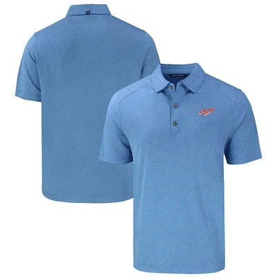 Men's Cutter & Buck Light Blue Dayton Flyers Vault Forge Eco Stretch Recycled Polo