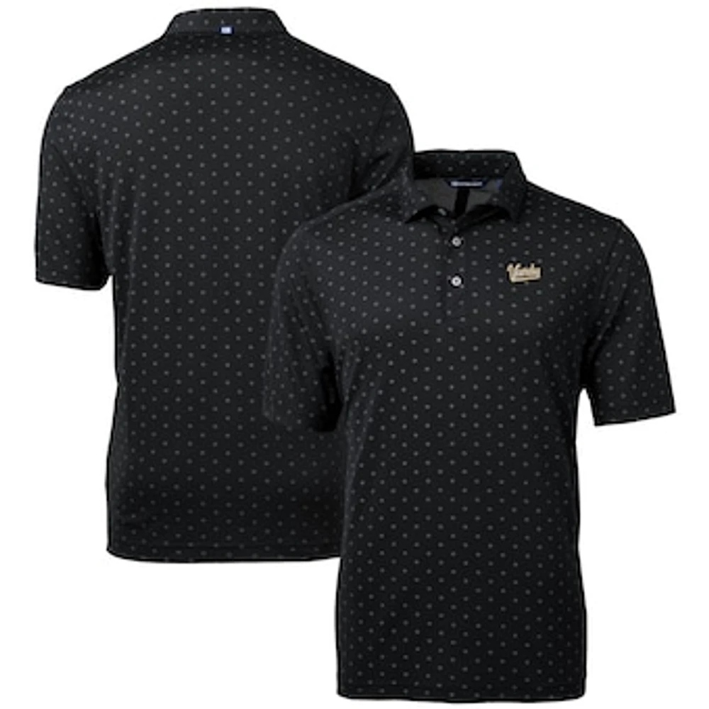 Men's Cutter & Buck Vanderbilt Commodores Vault DryTec Virtue Eco Pique Tile Print Recycled Polo
