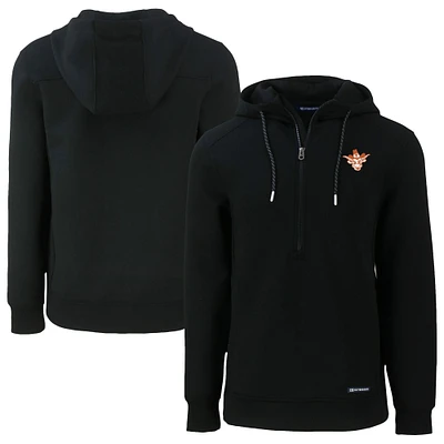 Men's Cutter & Buck Texas Longhorns Roam Eco Recycled Half-Zip Hoodie
