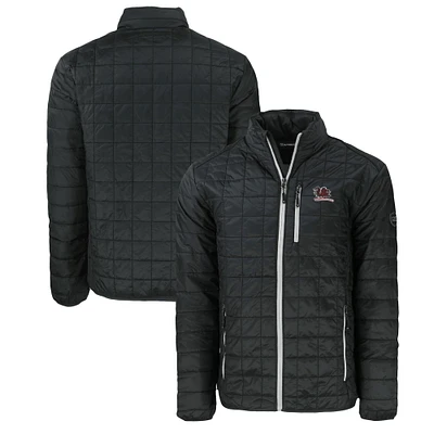 Men's Cutter & Buck Black South Carolina Gamecocks Vault Rainier PrimaLoft Eco Insulated Full-Zip Puffer Jacket