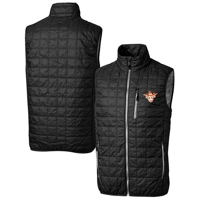Men's Cutter & Buck Texas Longhorns Vault Rainier PrimaLoft Eco Insulated Full-Zip Puffer Vest
