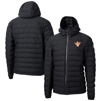 Men's Cutter & Buck Black Texas Longhorns Vault Mission Ridge Repreve Eco Insulated Puffer Full-Zip Jacket