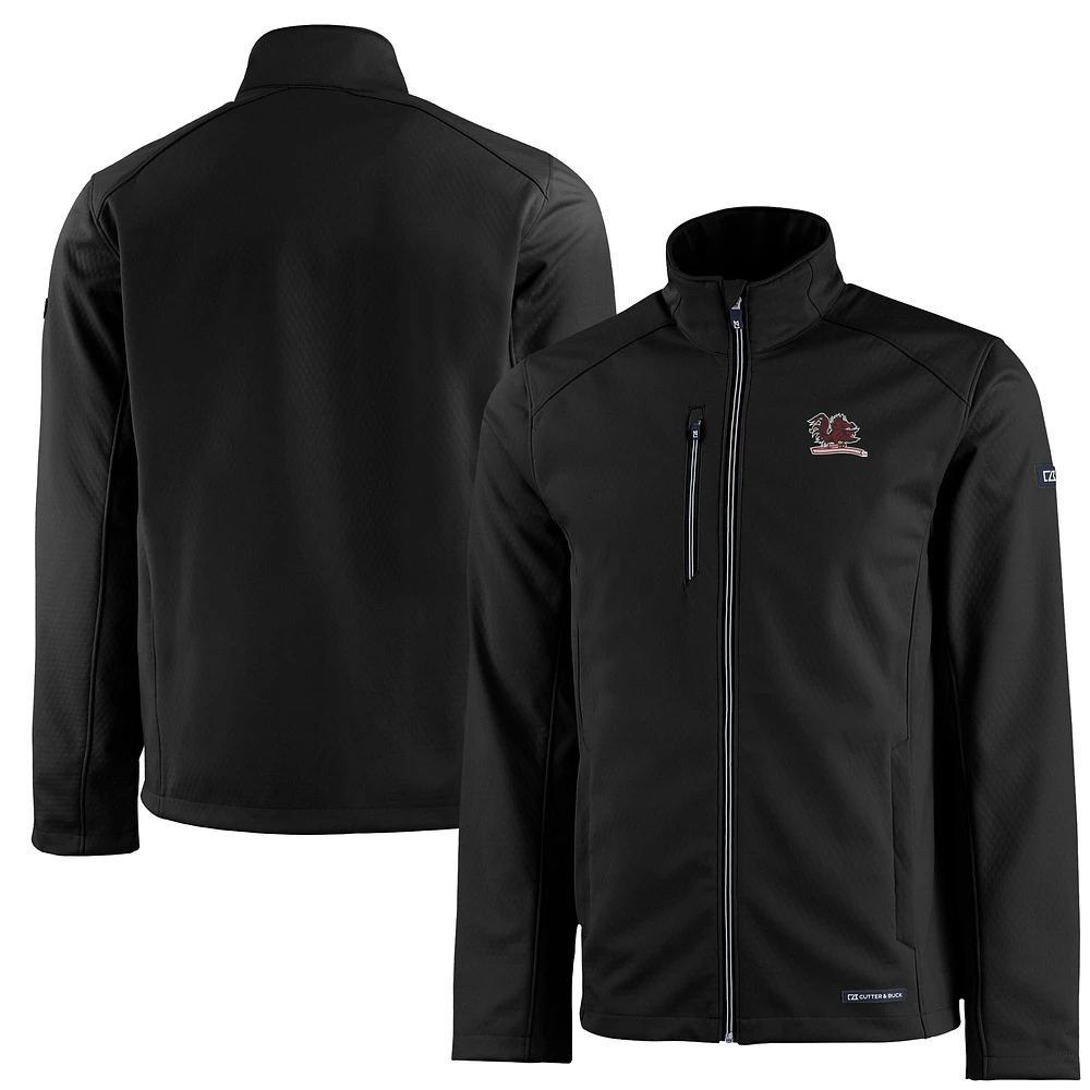 Men's Cutter & Buck South Carolina Gamecocks Vault Evoke Eco Softshell Recycled Full-Zip Jacket