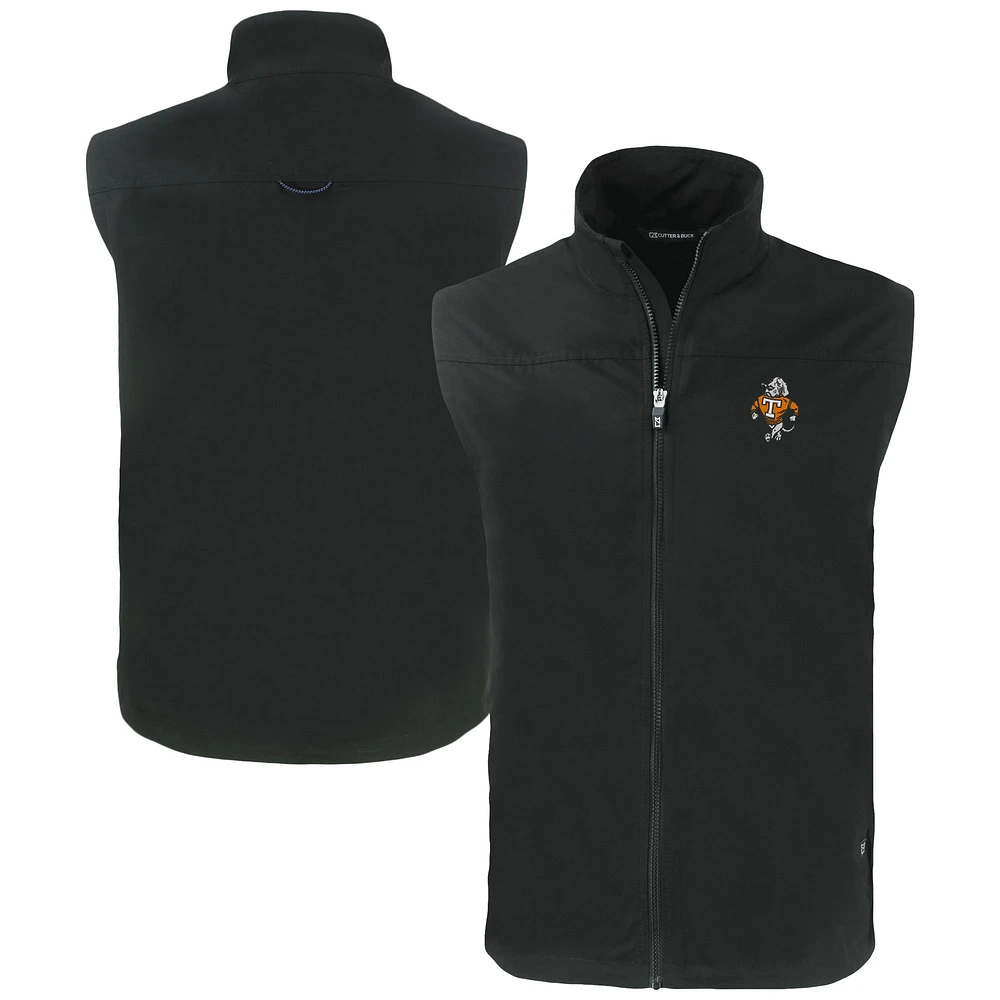 Men's Cutter & Buck Tennessee Volunteers Vault Charter Eco Recycled Full-Zip Vest