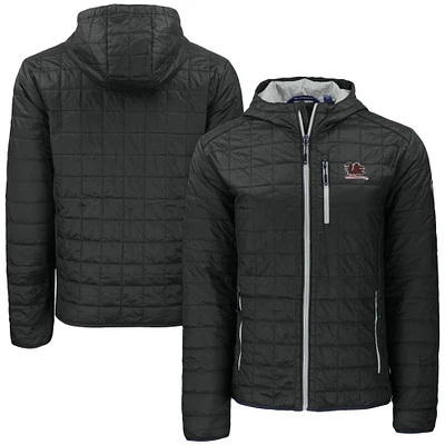 Men's Cutter & Buck Black South Carolina Gamecocks Vault Rainier Primaloft Eco Full-Zip Hooded Jacket