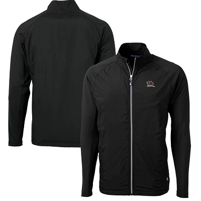 Men's Cutter & Buck Black South Carolina Gamecocks Vault Adapt Eco Knit Hybrid Recycled Mens Full Zip Jacket