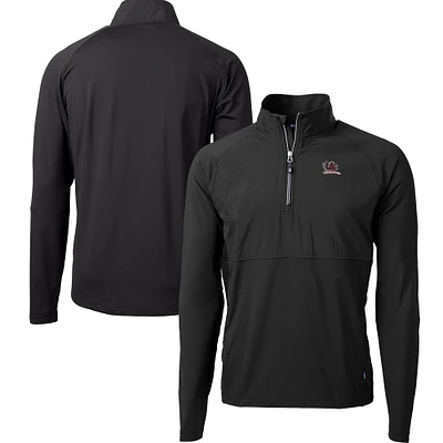 Men's Cutter & Buck South Carolina Gamecocks DryTec Adapt Eco Knit Hybrid Recycled Raglan Quarter-Zip Jacket