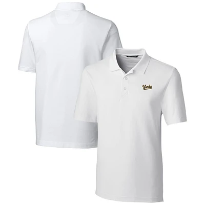 Men's Cutter & Buck White Vanderbilt Commodores Vault Forge Stretch Polo