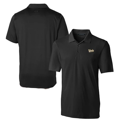 Men's Cutter & Buck Black Vanderbilt Commodores Vault Forge Stretch Polo
