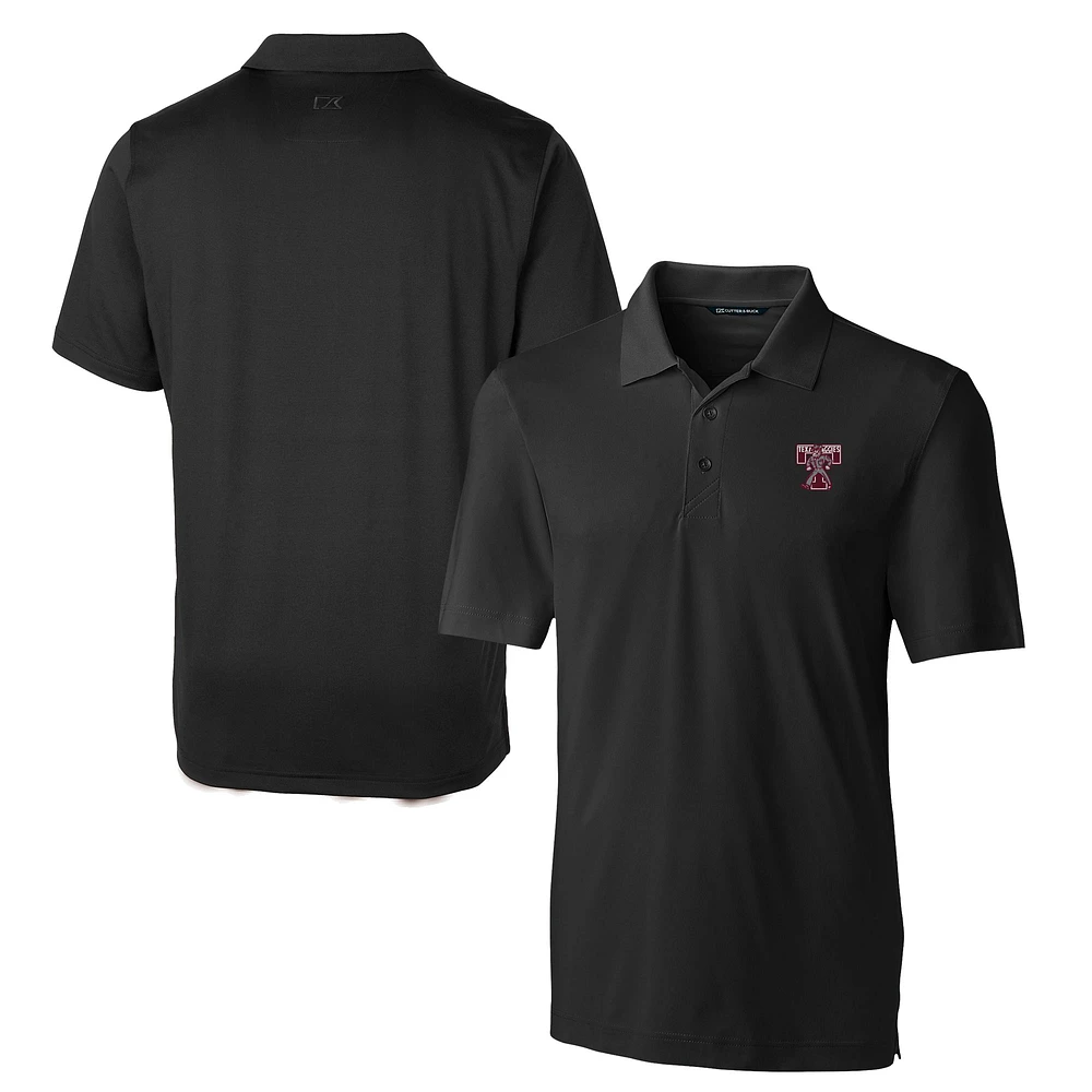 Men's Cutter & Buck Black Texas A&M Aggies Vault Forge Stretch Polo