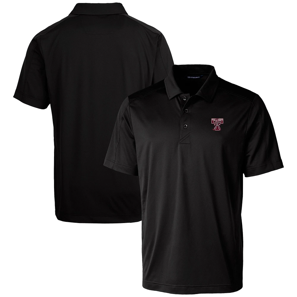 Men's Cutter & Buck Black Texas A&M Aggies Vault Prospect Textured Stretch Polo