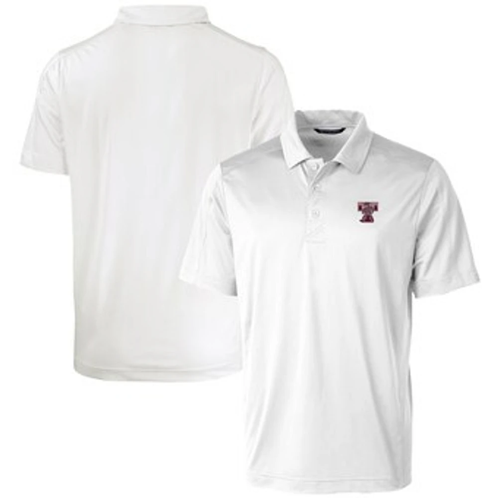 Men's Cutter & Buck White Texas A&M Aggies Vault Prospect Textured Stretch Polo