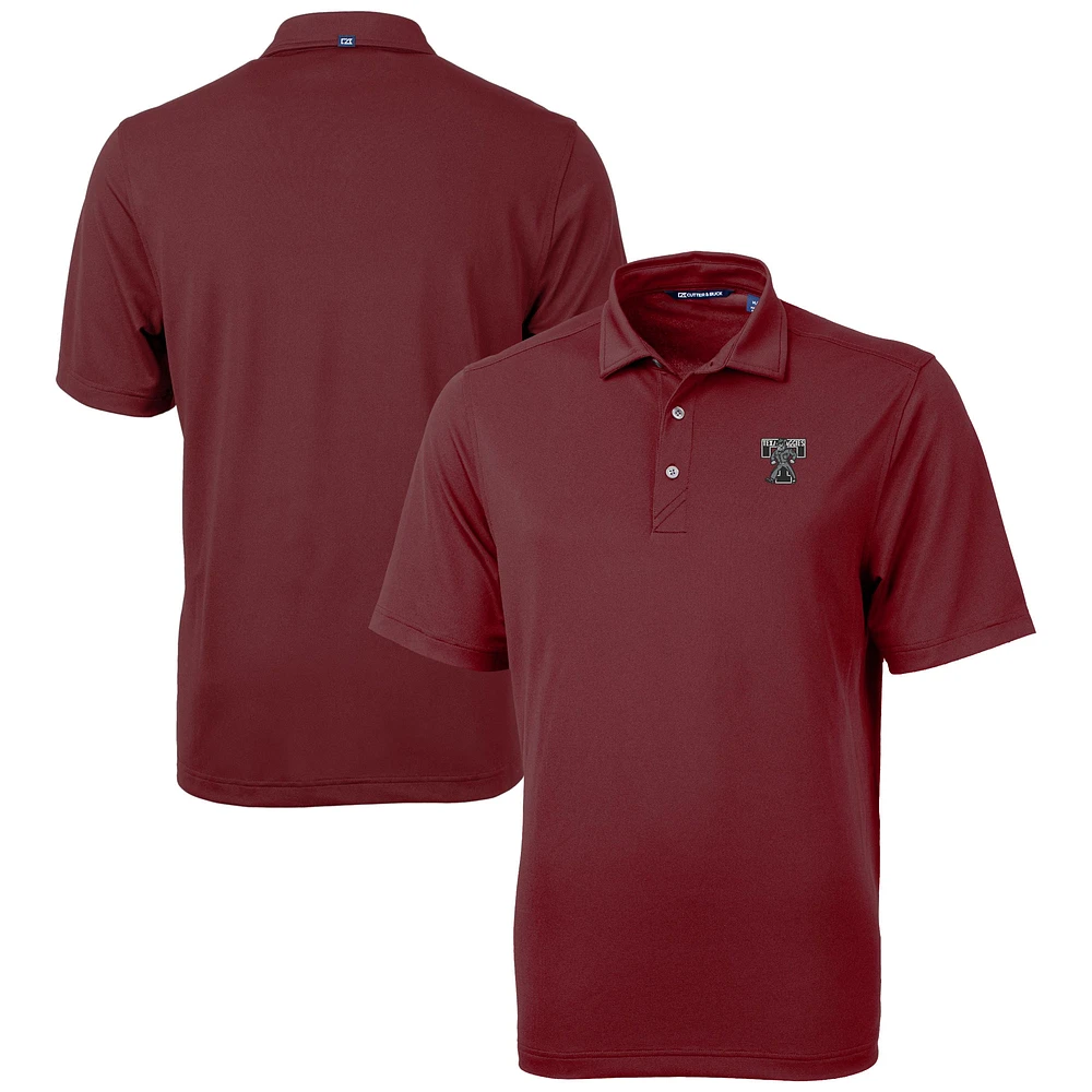 Men's Cutter & Buck Maroon Texas A&M Aggies Vault DryTec Virtue Eco Pique Recycled Polo
