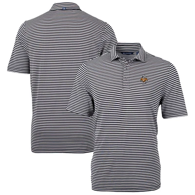 Men's Cutter & Buck Tennessee Volunteers Vault DryTec Virtue Eco Pique Stripe Recycled Polo