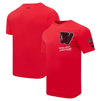 Men's Pro Standard Red Winston-Salem State Rams Vintage Varsity T-Shirt