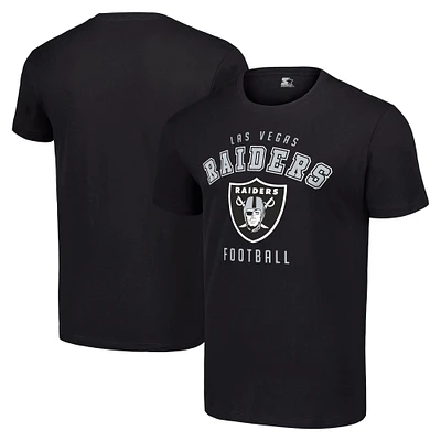 Men's Starter Black Las Vegas Raiders Logo T-Shirt