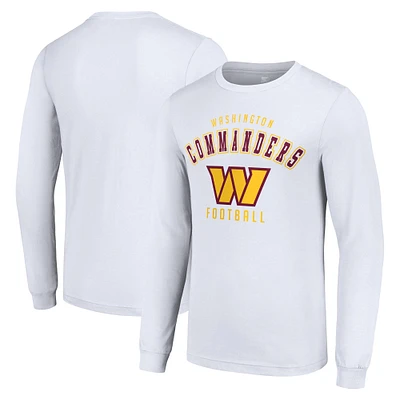 Men's Starter White Washington Commanders Long Sleeve T-Shirt