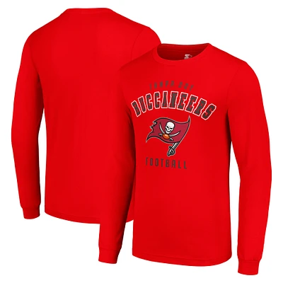 Men's Starter Red Tampa Bay Buccaneers Long Sleeve T-Shirt