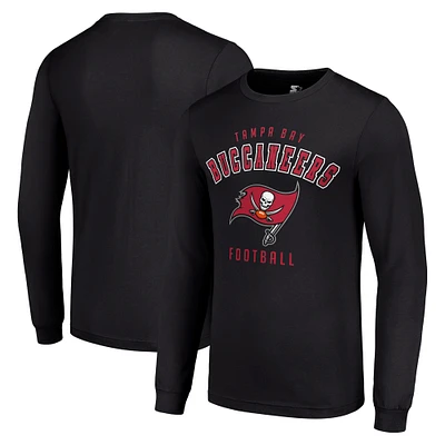Men's Starter Black Tampa Bay Buccaneers Long Sleeve T-Shirt
