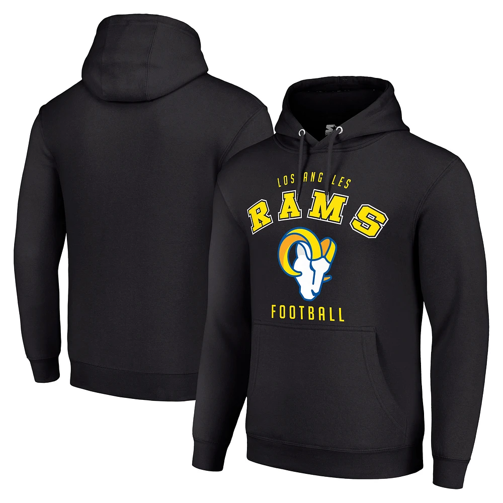 Unisex Starter Los Angeles Rams Logo Pullover Hoodie