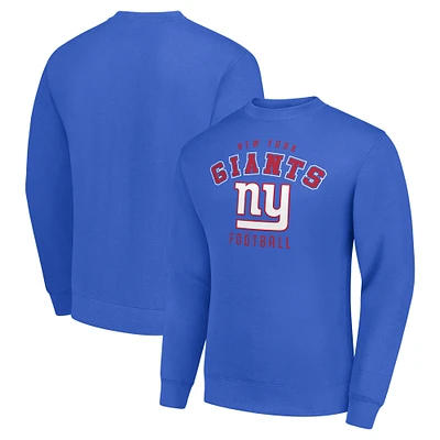 Men's Starter Royal New York Giants Team Logo Pullover Sweatshirt