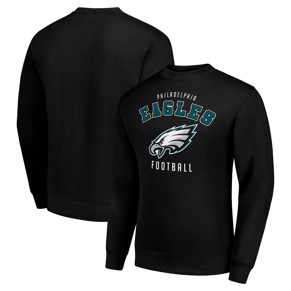 Men's Starter Philadelphia Eagles Team Logo Pullover Sweatshirt