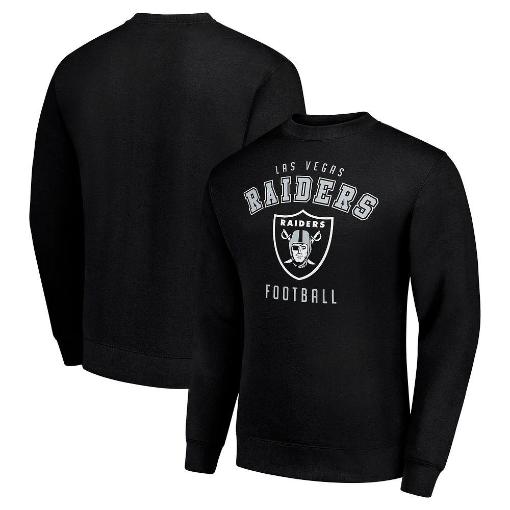 Men's Starter Las Vegas Raiders Team Logo Pullover Sweatshirt